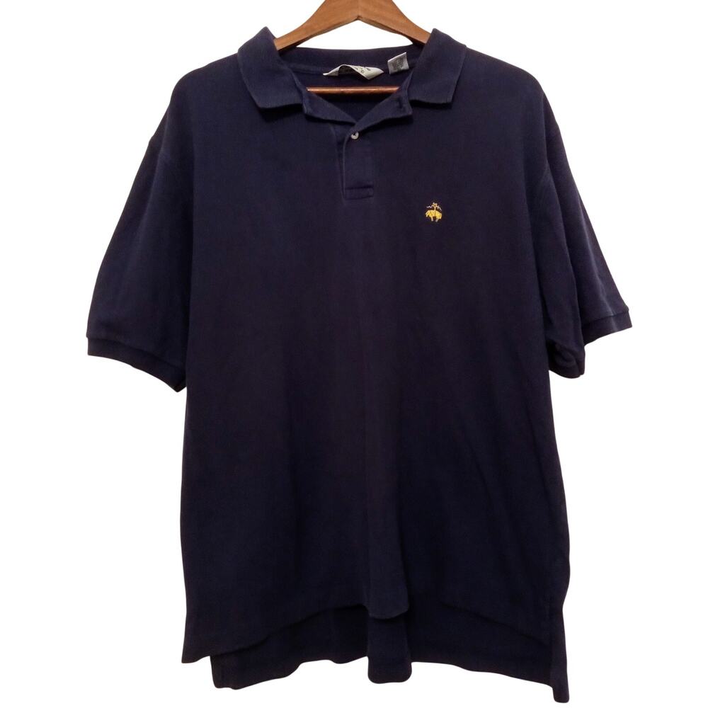 Vtg Brooks Brothers Golden Fleece Men's Polo T-Shirt Made in Mexico of US SZ L